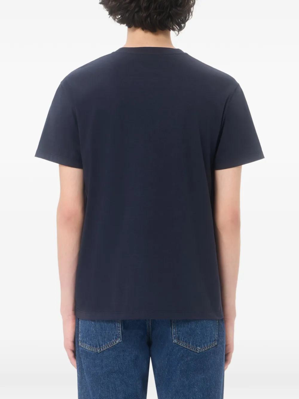 Valentino Garavani Katoenen T-shirt met VLogo-borduurwerk Blauw