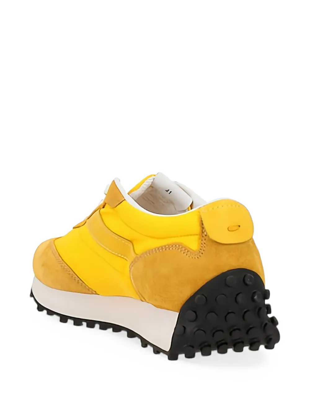 Doucal's panelled lace-up sneakers Geel