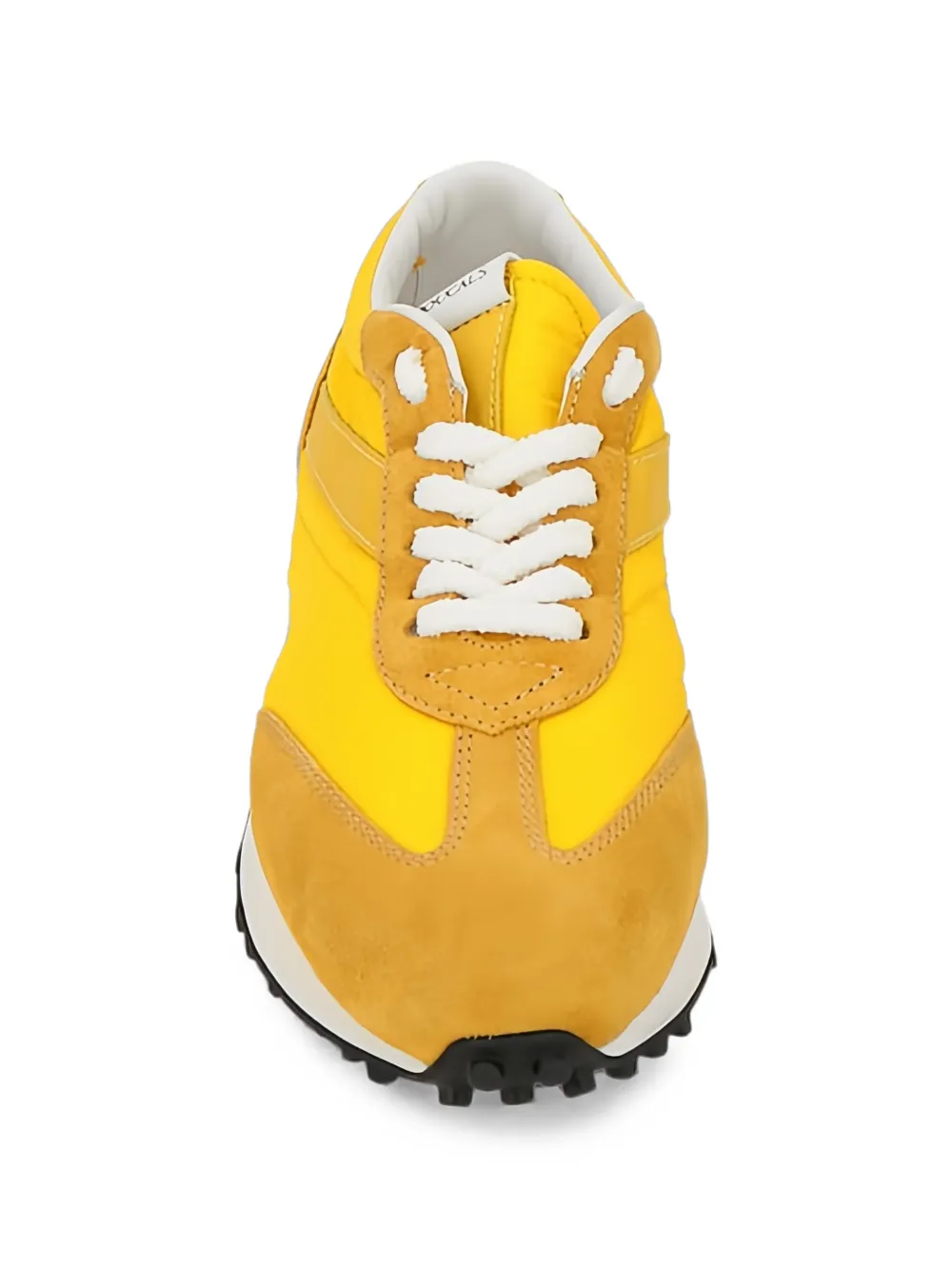 Doucal's panelled lace-up sneakers Geel