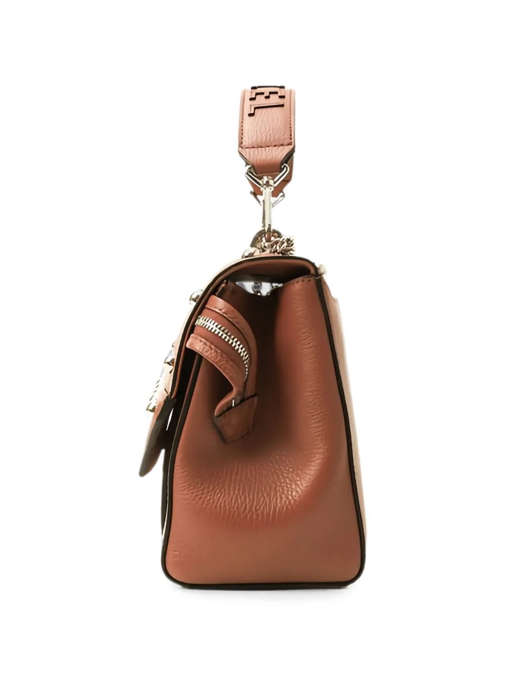 Lancel Shopper van bewerkt leer met studs Bruin