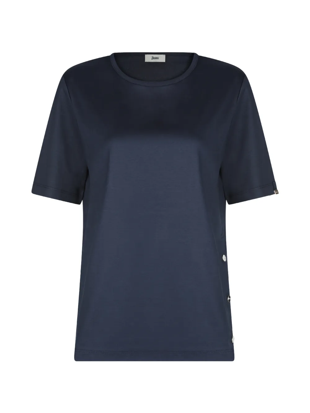Herno press-stud T-shirt - Blu
