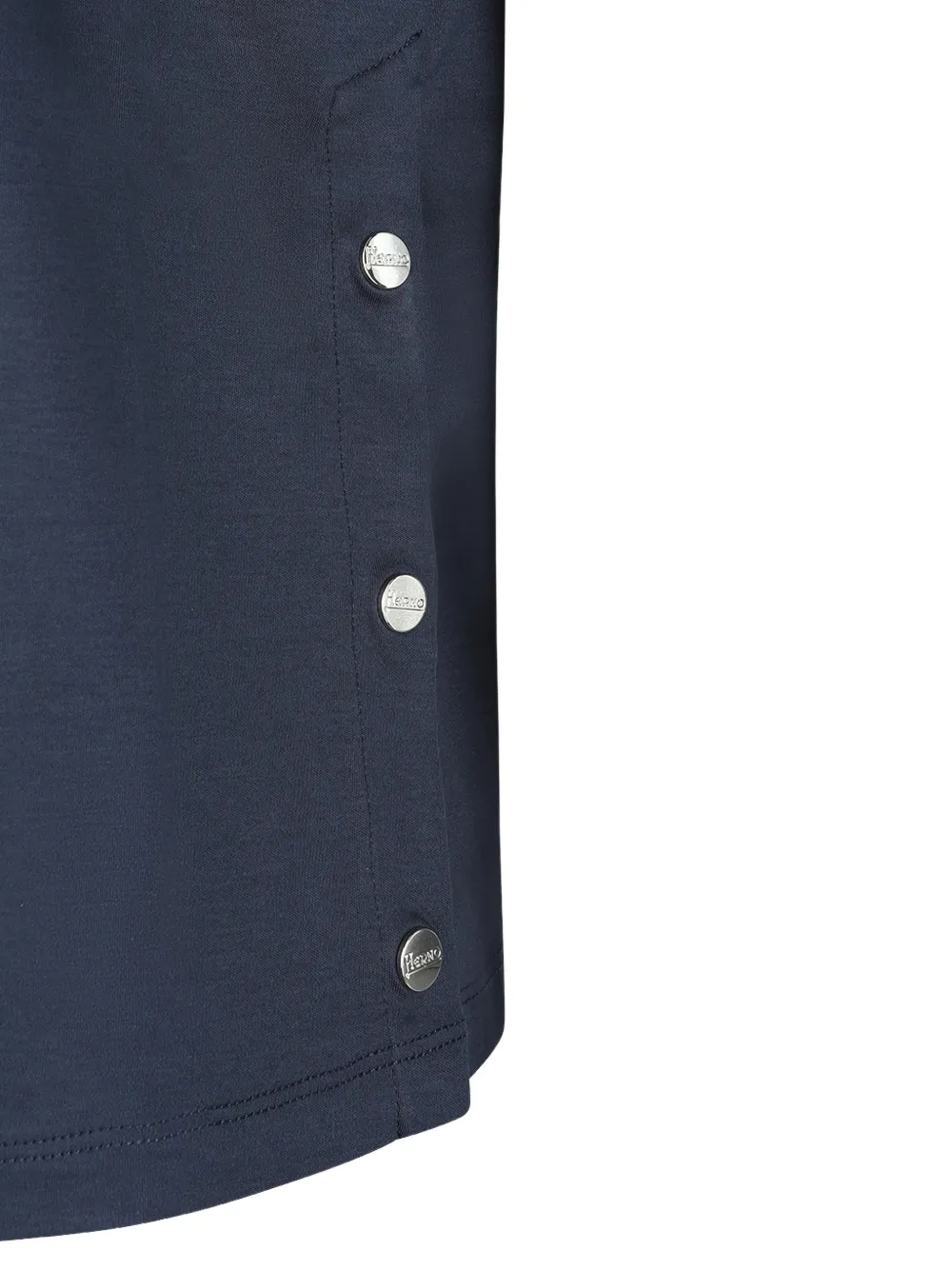 Herno T-shirt met drukknopen Blauw