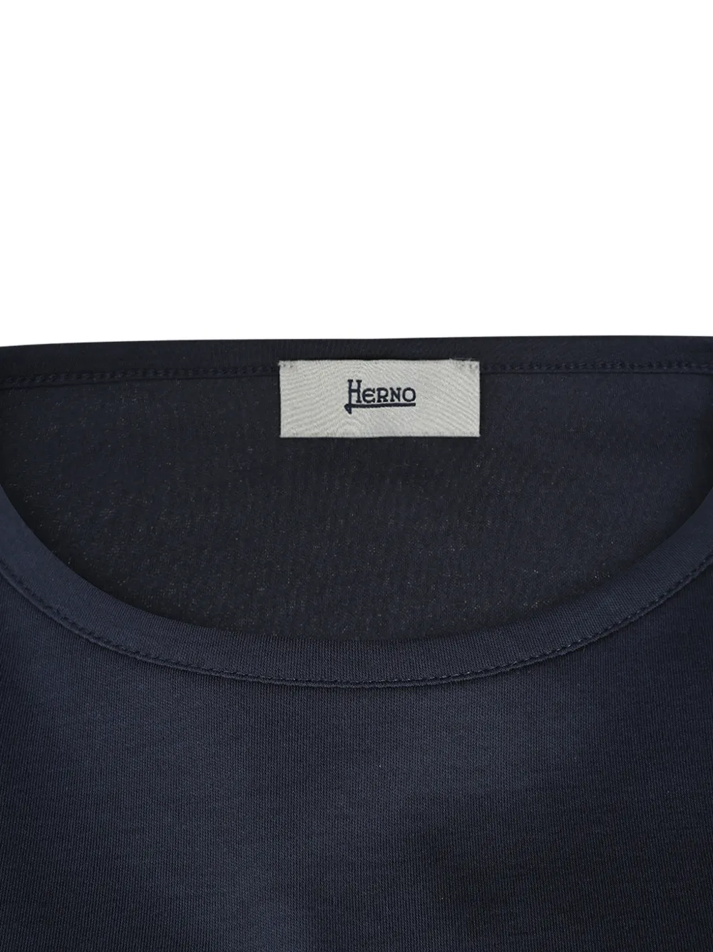 Herno T-shirt met drukknopen Blauw