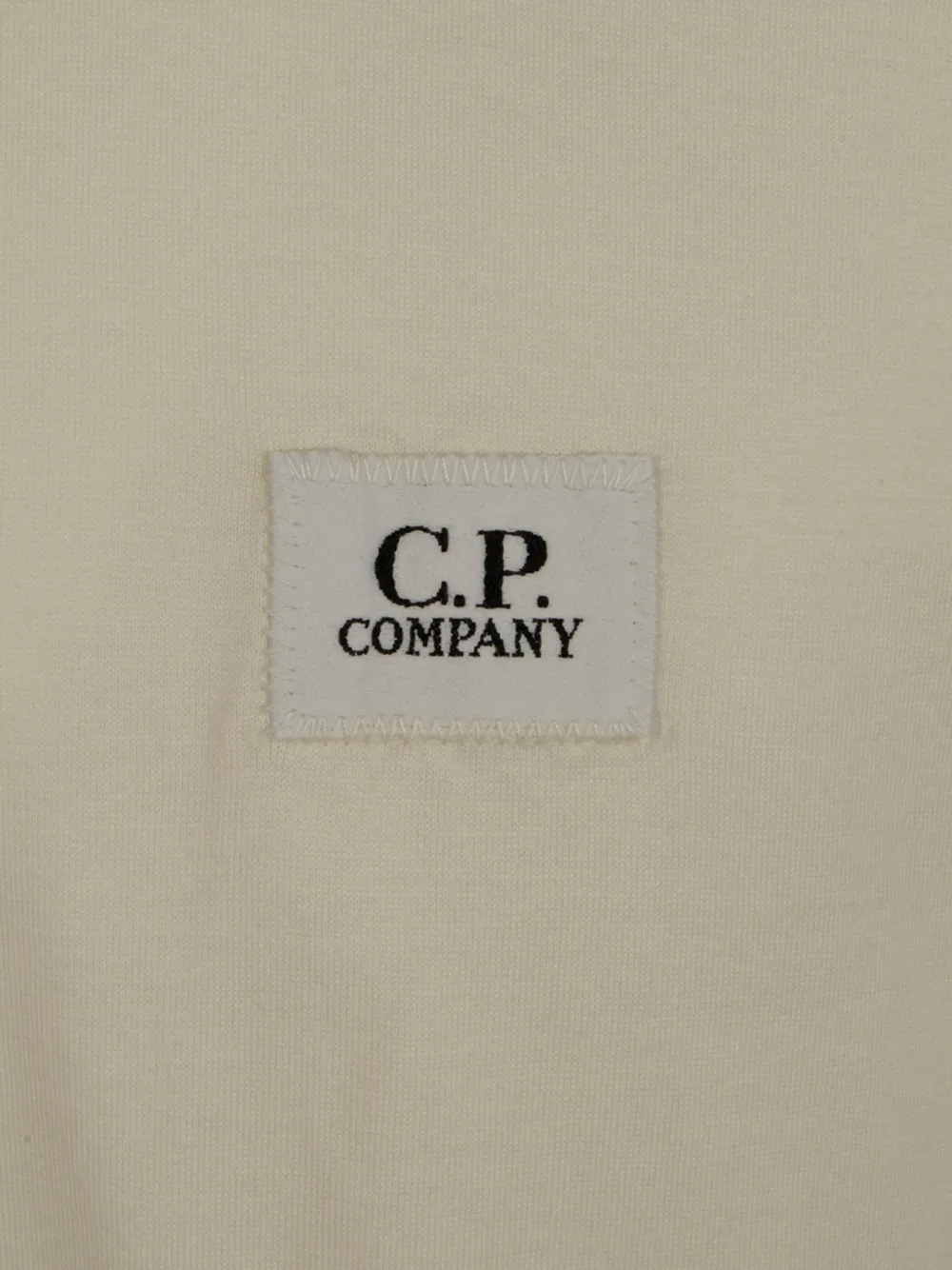 C.P. Company Katoenen T-shirt met logopatch Beige