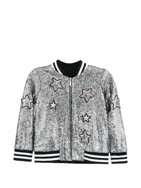 Mimi Tutu sequin star bomber jacket