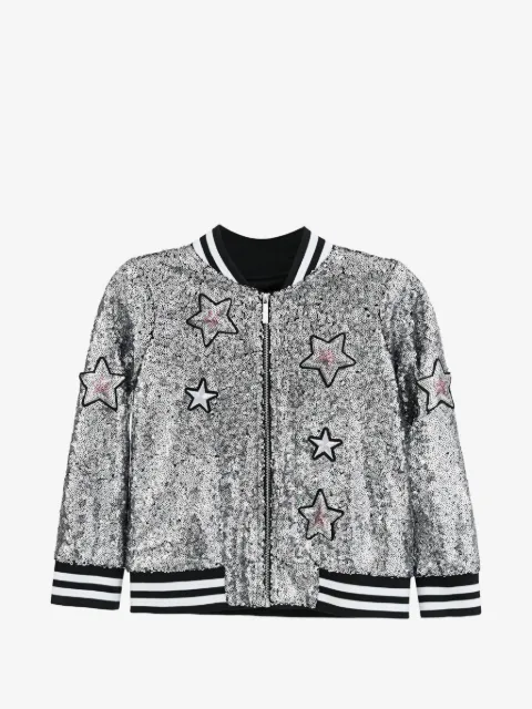 Mimi Tutu sequin star bomber jacket