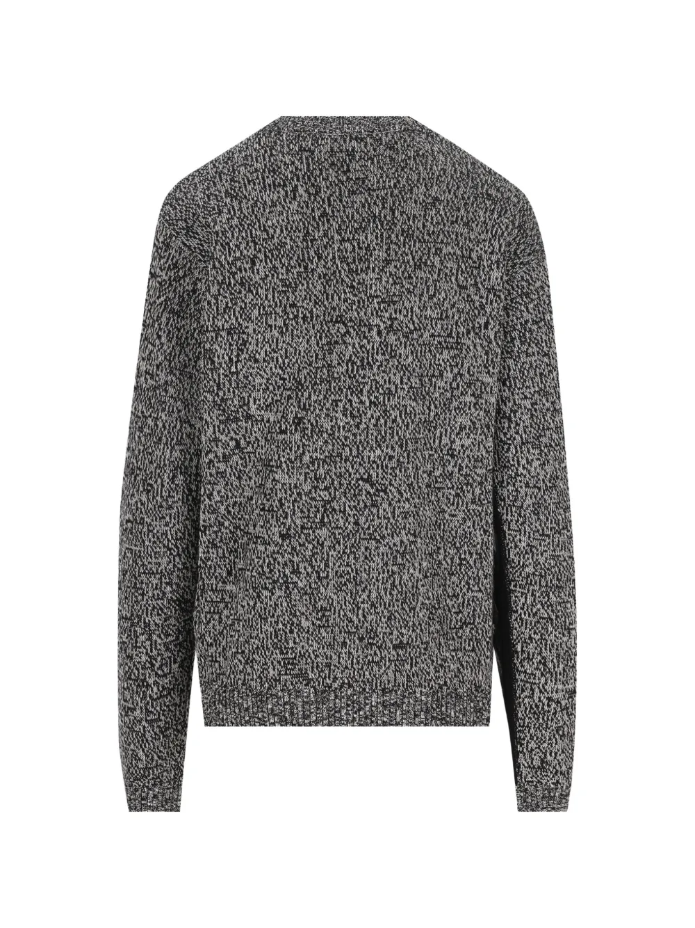 Valentino Garavani Trui van katoen en mouliné wol met panter jacquard Grijs