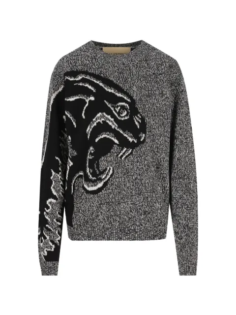 Valentino Garavani suéter con pantera en jacquard