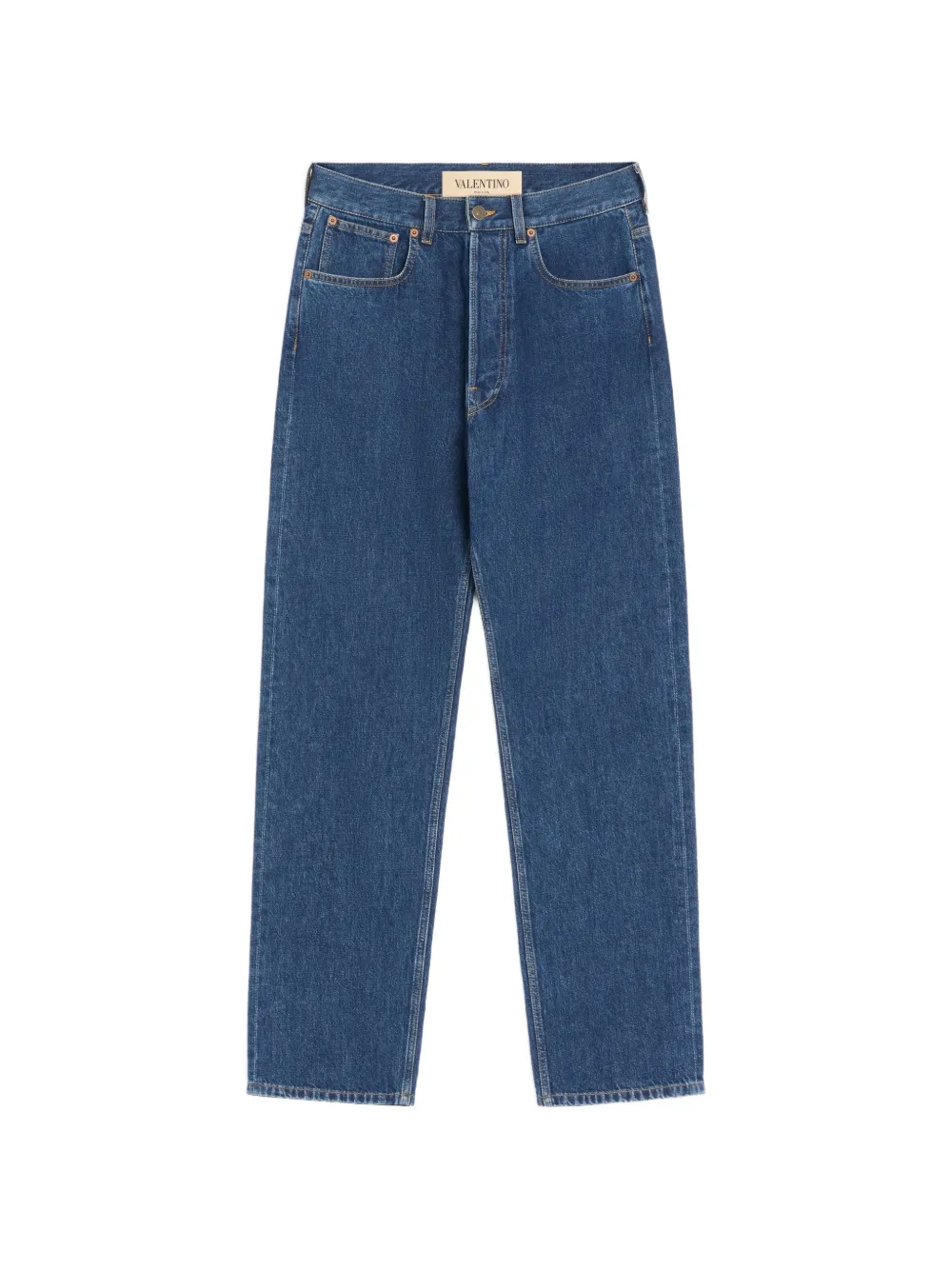 Valentino Garavani Pantaloni denim con VGold - Blu