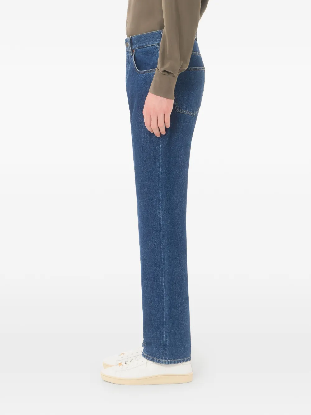 Valentino Garavani Denim broek met VGold Blauw