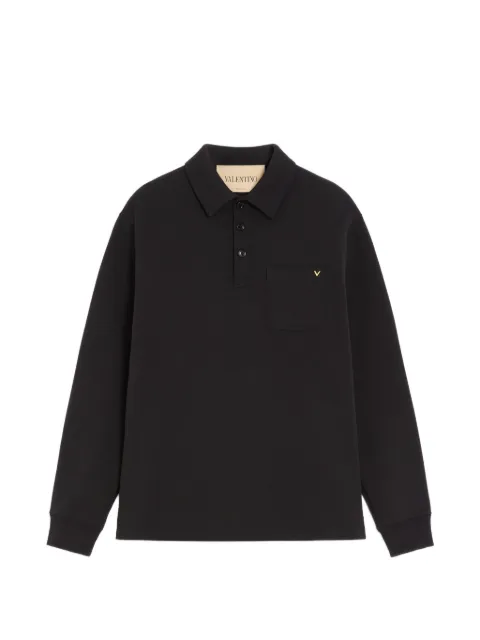 Valentino Garavani cotton polo shirt with VGold
