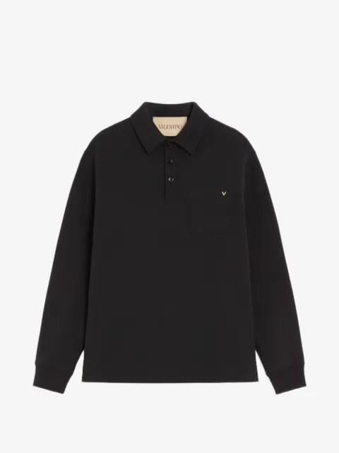 Valentino Garavani cotton polo shirt with VGold