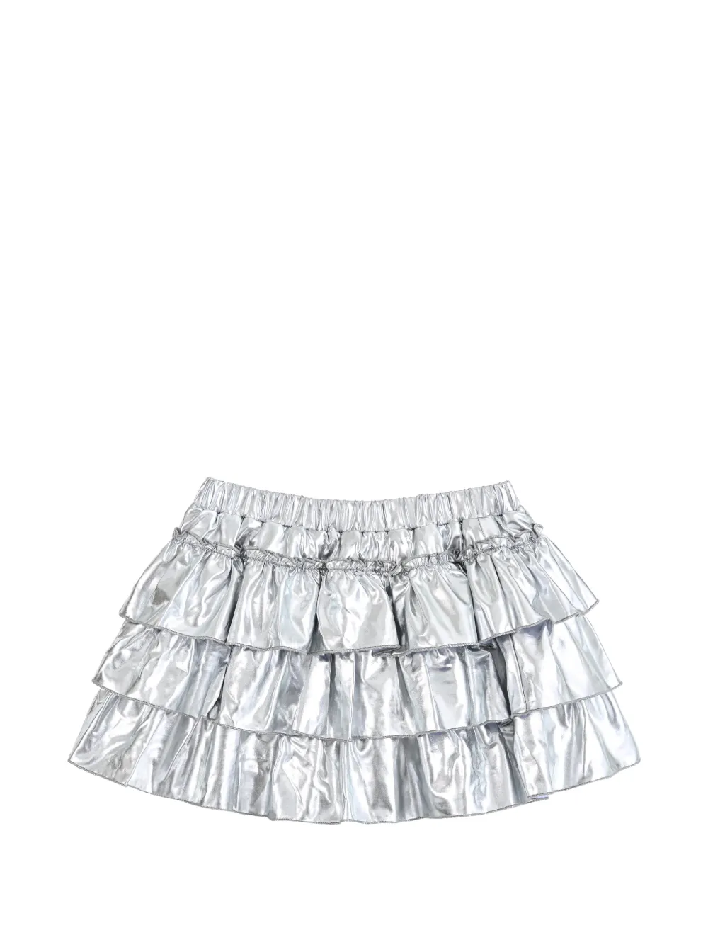 Mimi Tutu tiered mini skirt - Argento
