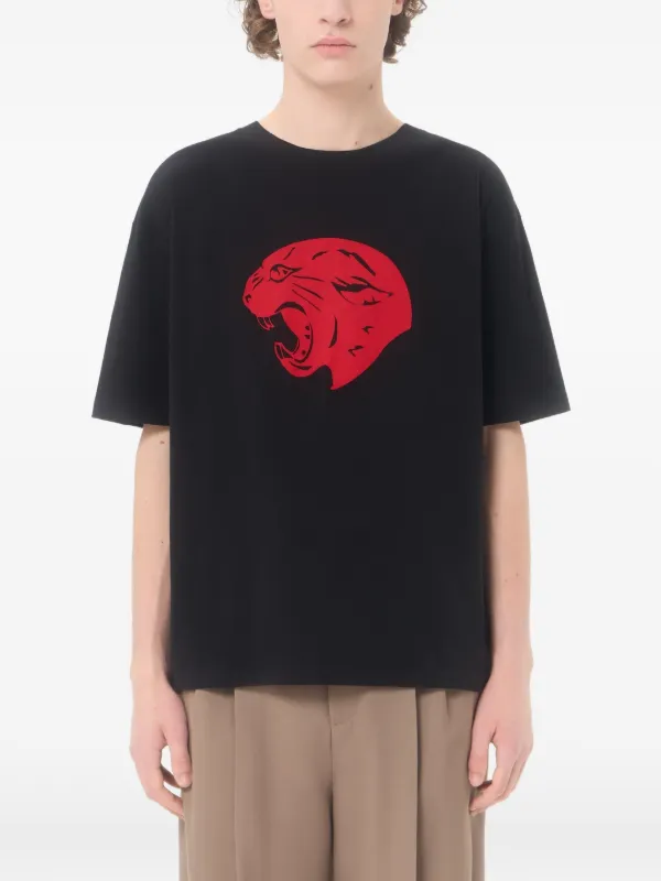 Valentino Garavani パンサープリント Tシャツ | ブラック | FARFETCH JP