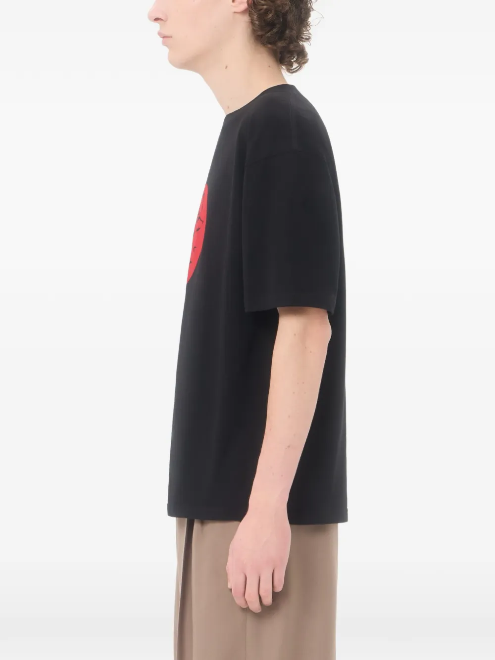 Valentino Garavani Katoenen T-shirt met panter-print Zwart