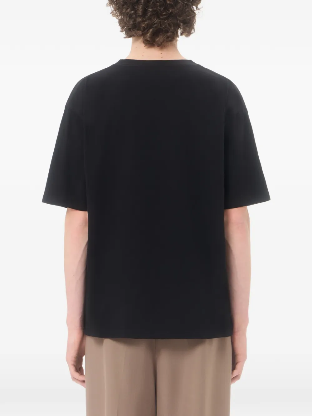 Valentino Garavani Katoenen T-shirt met panter-print Zwart