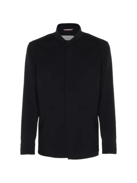 Canali button-detail shirt jacket