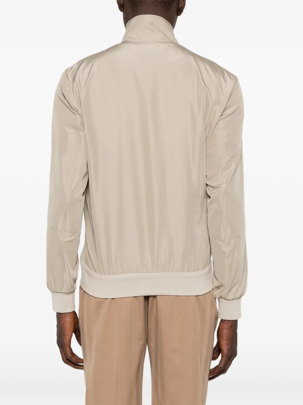Kiton Bomberjack met rits Beige