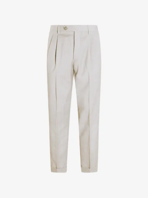 GTA Pantalone pleated button-fastening trousers