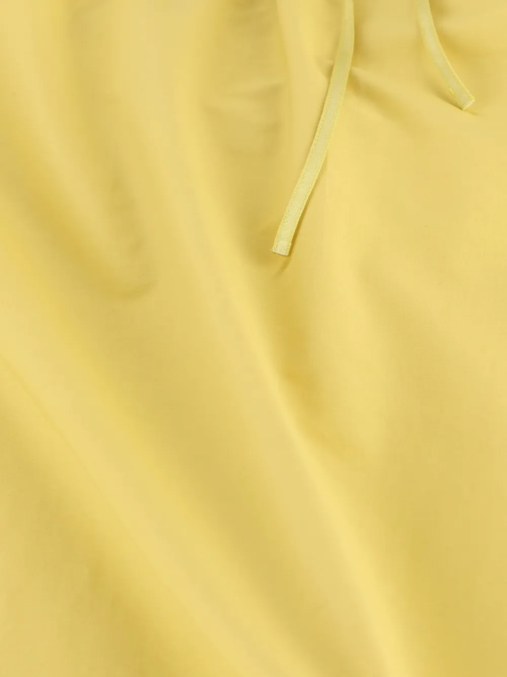 Saint Laurent Midi-rok met trekkoord en kanten afwerking Geel