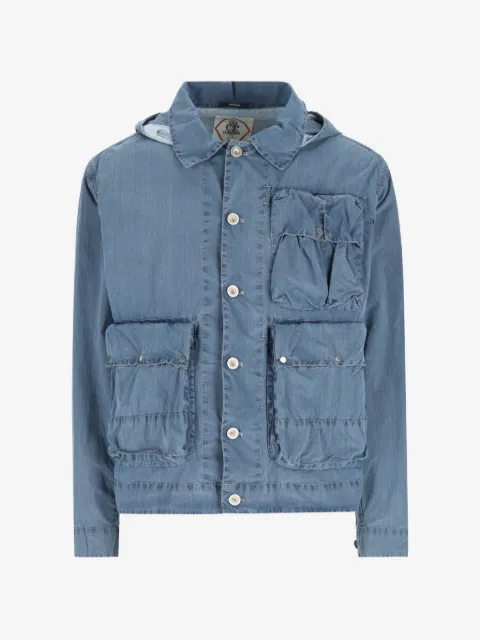 C.P. Company 50 Fili indigo bleached Goggle jacket