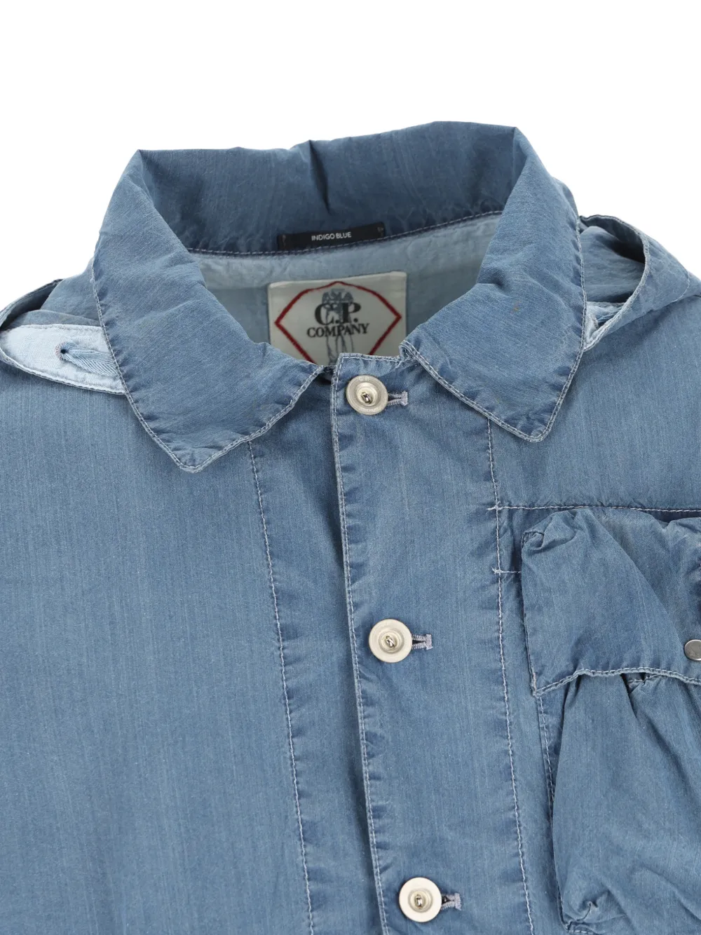 C.P. Company Jack met capuchon en Goggle-detail Blauw