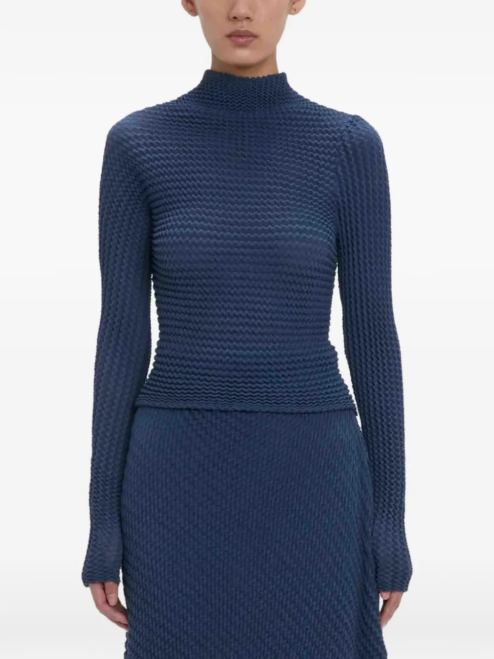 Victoria Beckham blue top