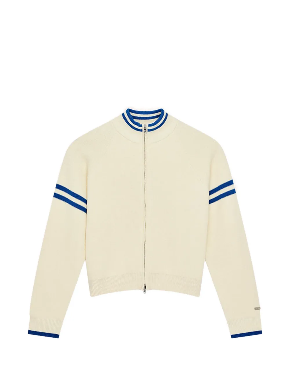 P.E Nation Odyssey striped zip cardigan - Nude