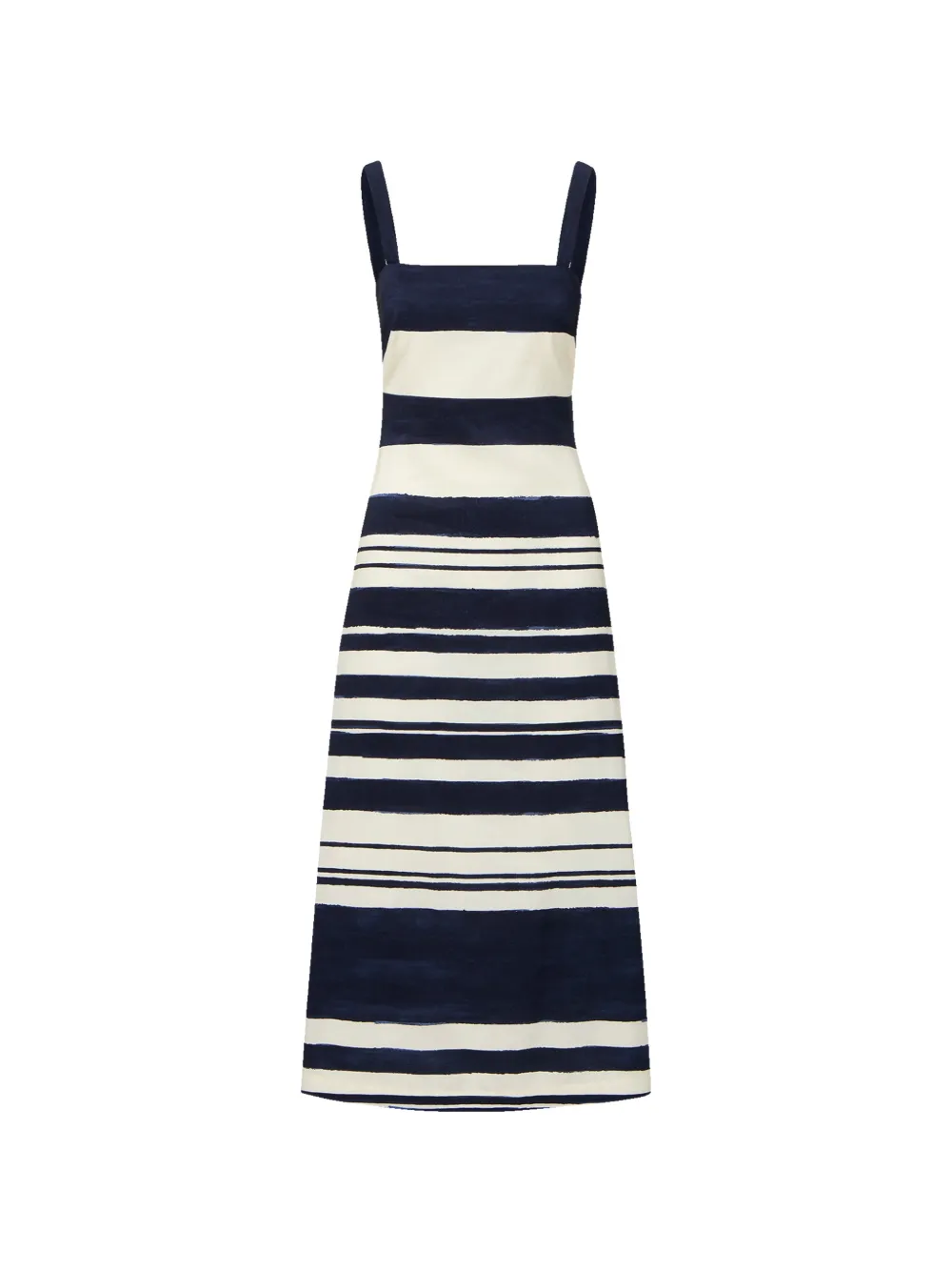 Veronica Beard Ella striped midi dress - Blu