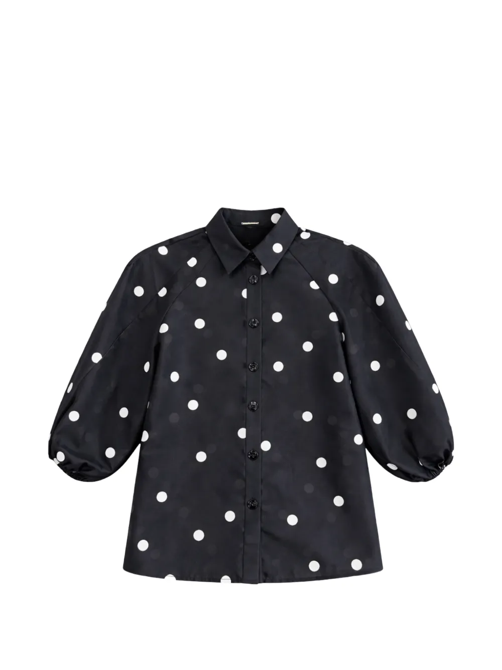 Alexis polka-dot buttoned shirt - Nero