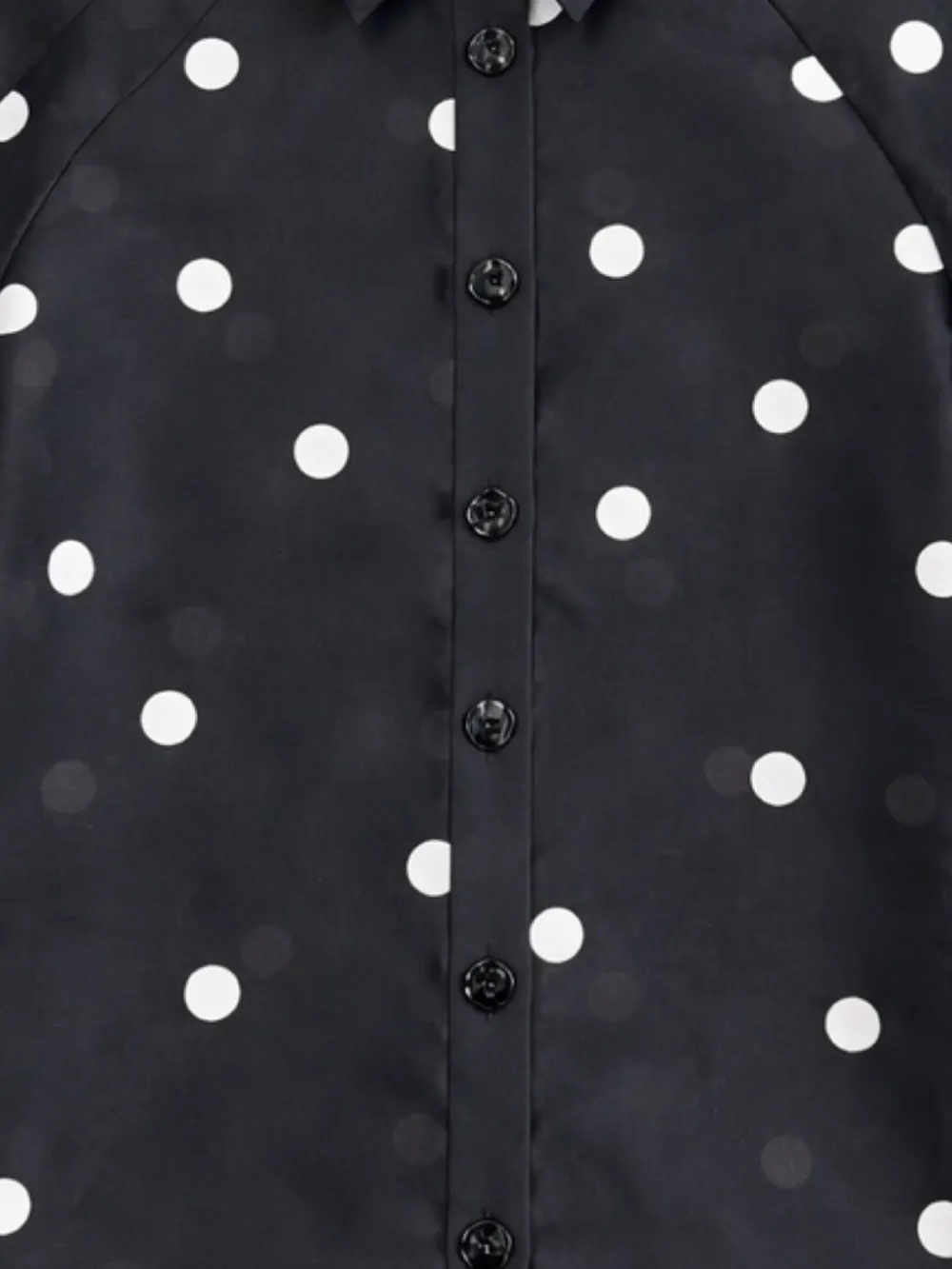  Alexis Polka-dot Buttoned Shirt - Black 