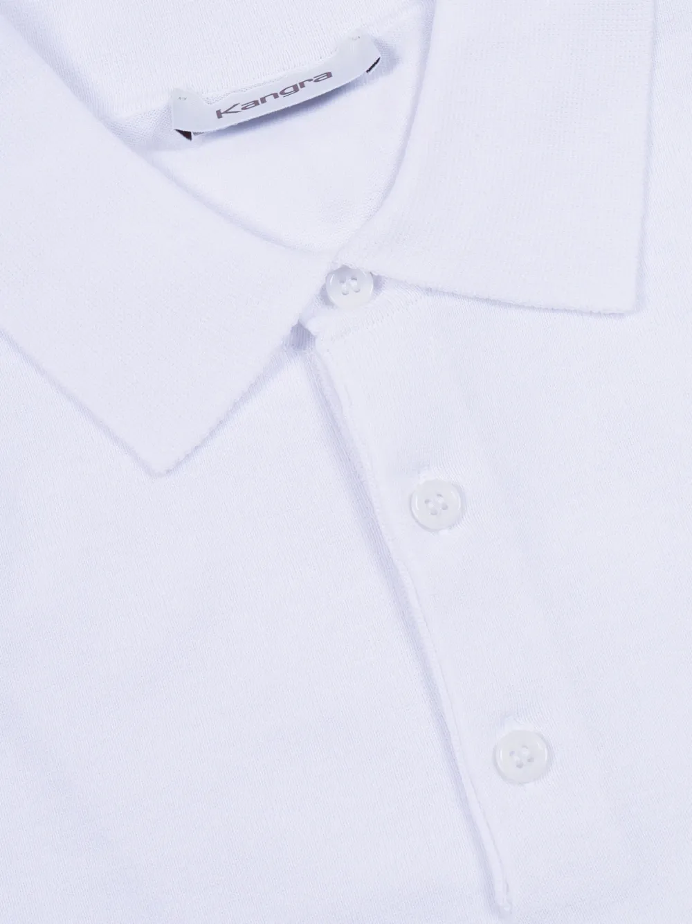 Kangra Poloshirt met knoopsluiting Wit