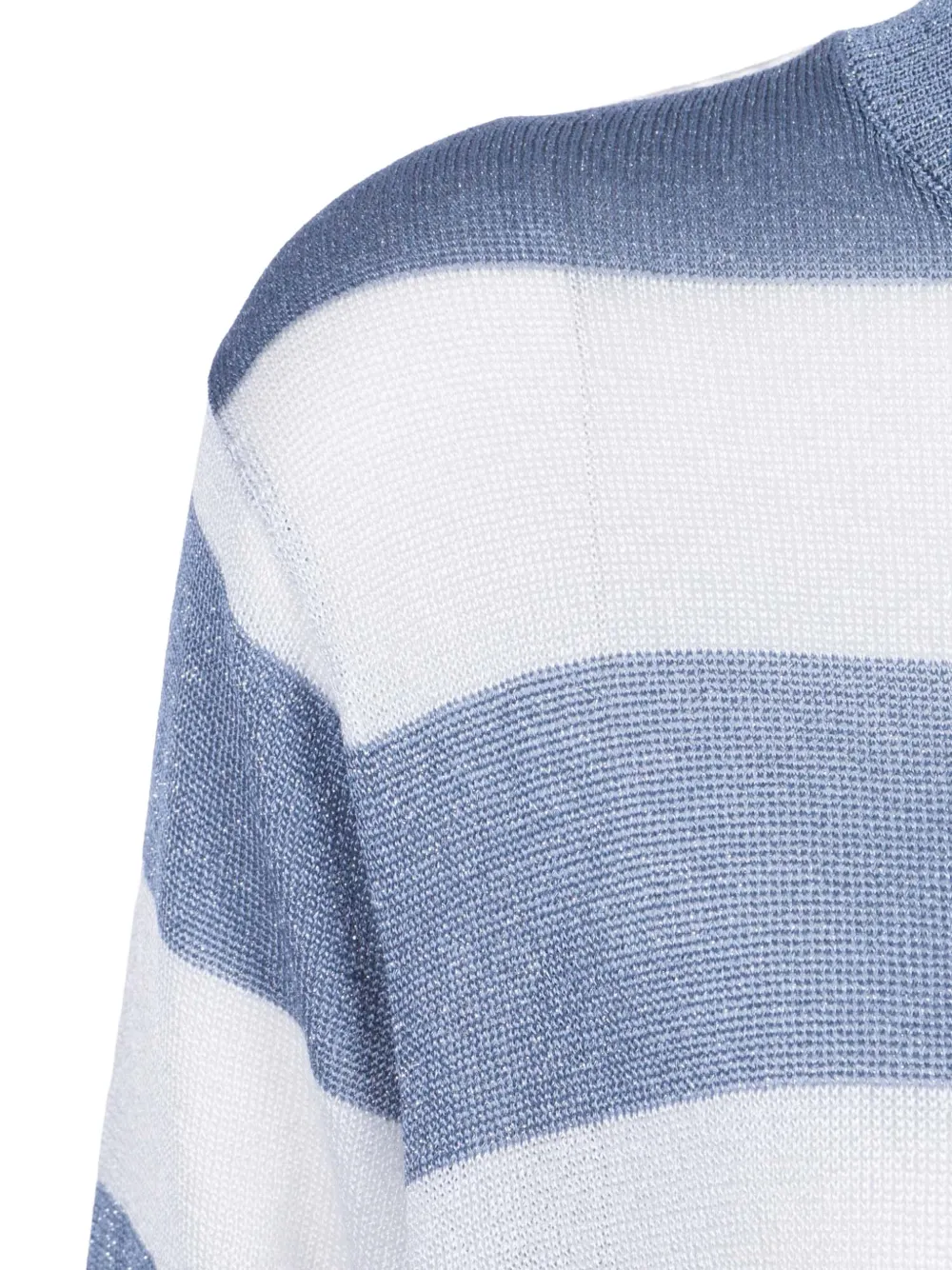  Kangra Pull En Maille Métallisée à Rayures - Bleu 