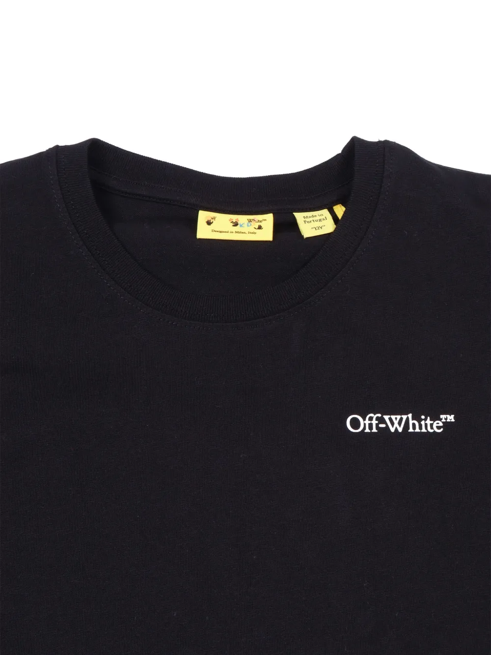 Off-White Kids Scribble T-shirt Zwart