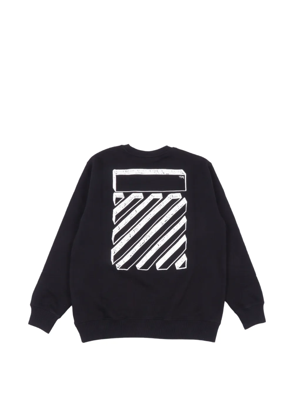 Off-White Kids Sweater met ronde hals Zwart