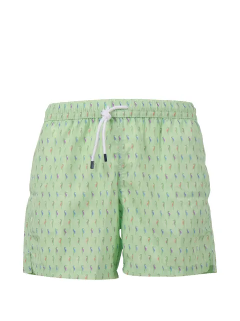 Fedeli seahorse print swim trousers