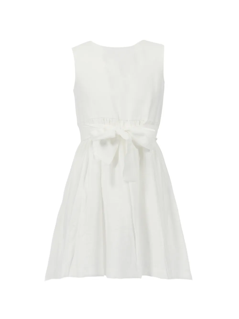 Magil Kids' Belted Dress In White
