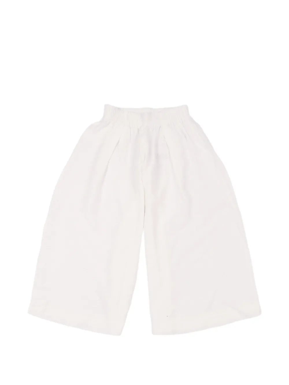 Magil Kids' Crop Crêpe Trousers In White