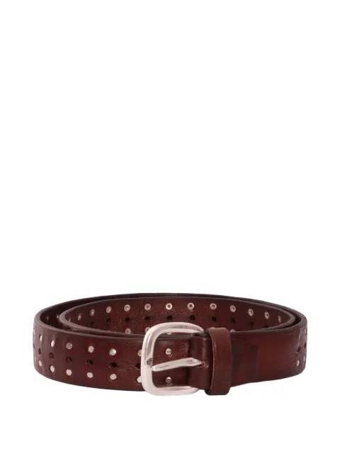 ALBERTO LUTI studs leather belt