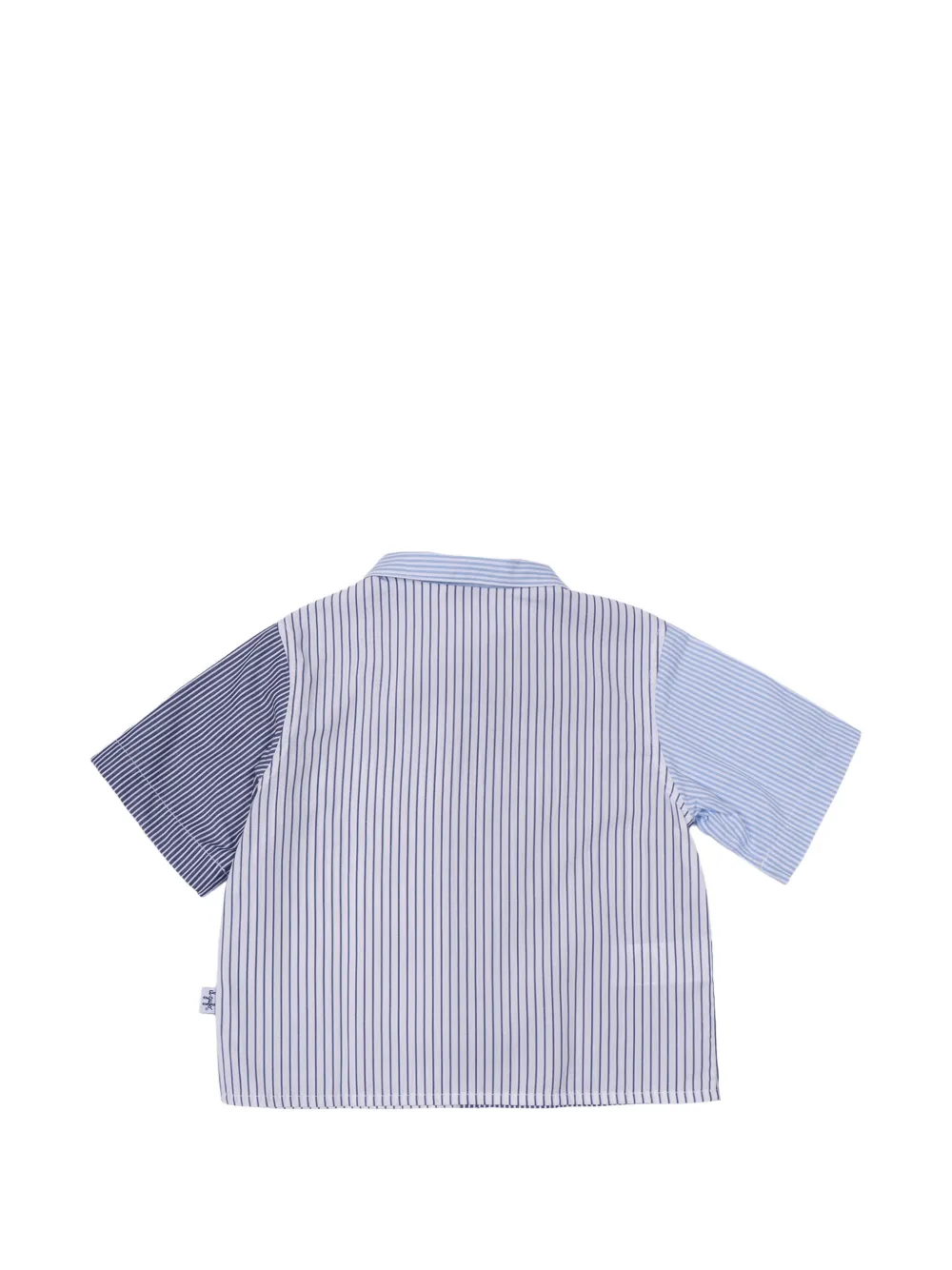 Il Gufo Gestreept shirt met vlakken Blauw