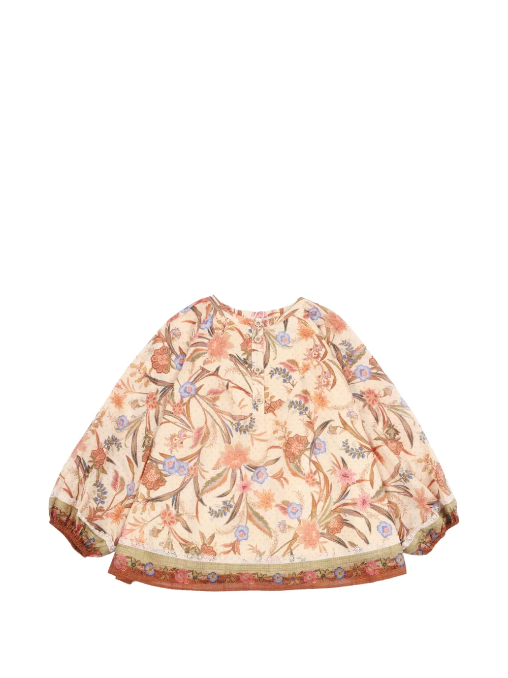 ZIMMERMANN Kids Indra top met bloemenprint Beige