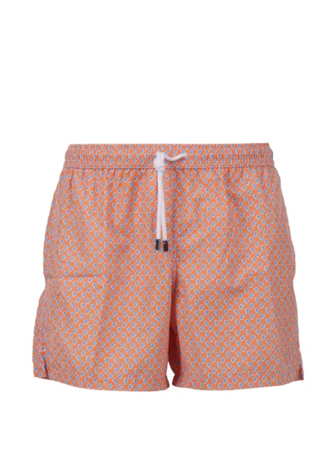 Fedeli paisley-pattern swim shorts