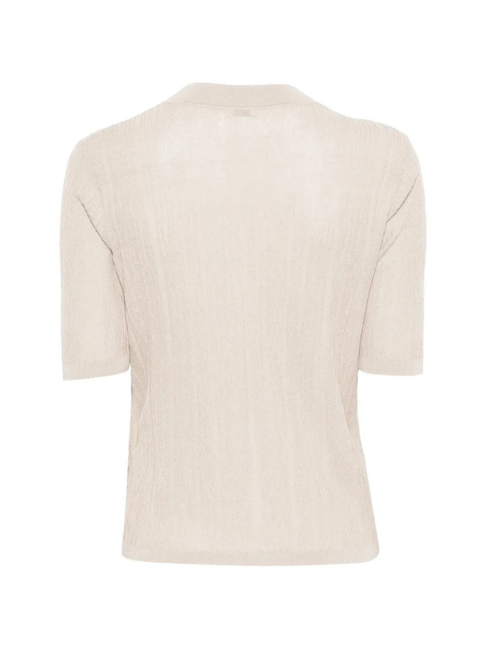 JOSEPH Vest met V-hals en knoop Beige