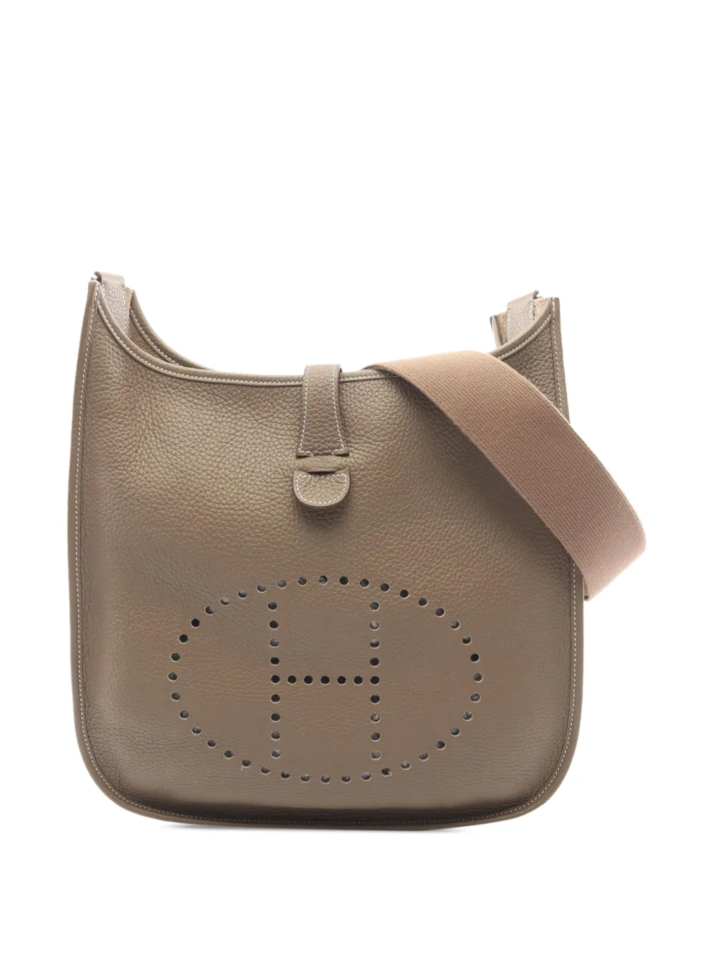 Hermès Pre-Owned 2021 Clemence Evelyne III GM crossbody bag - Grigio