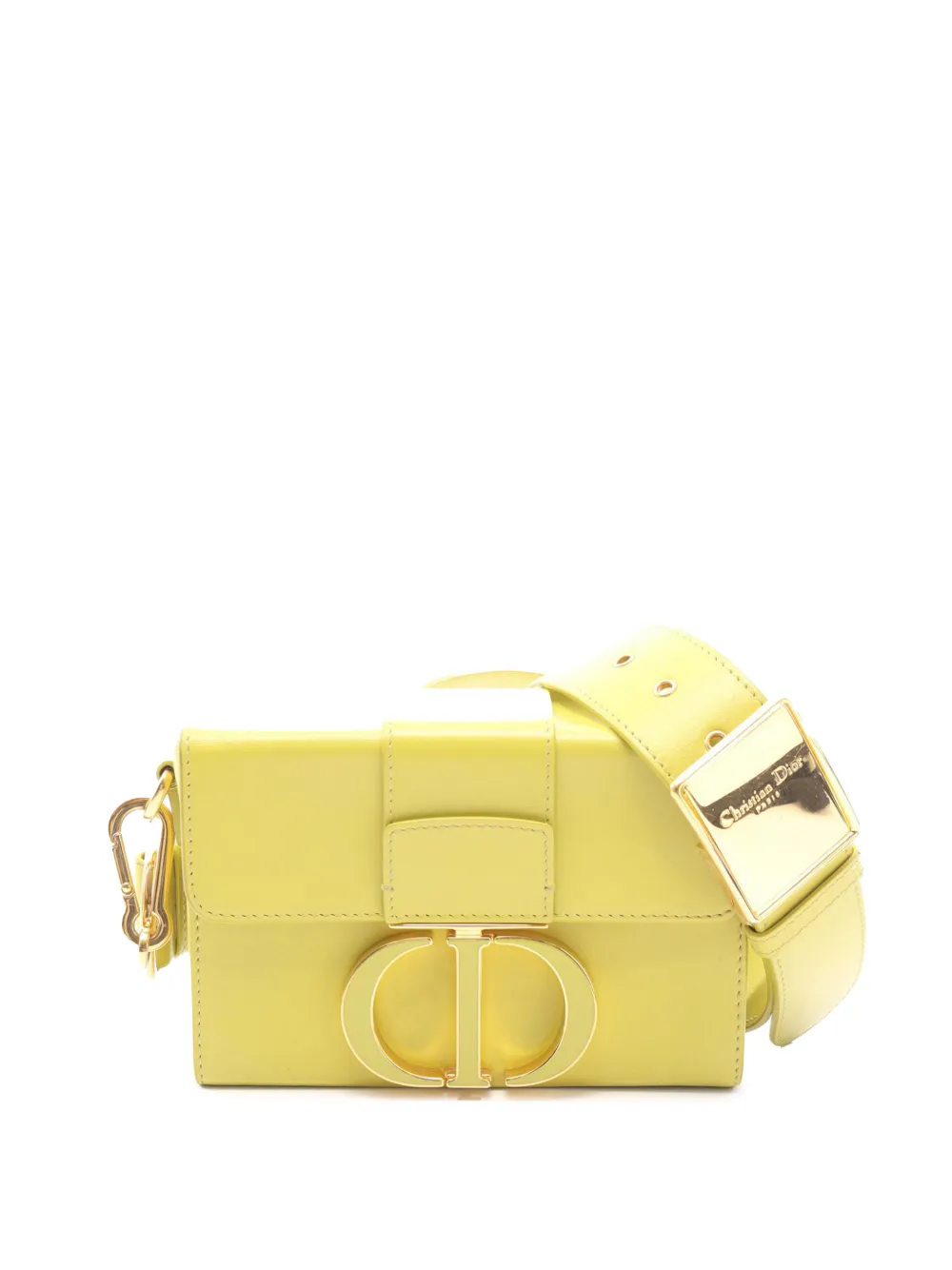 Christian Dior Pre-Owned 2021-2026 Leather 30 Montaigne Box Bag crossbody bag - Giallo