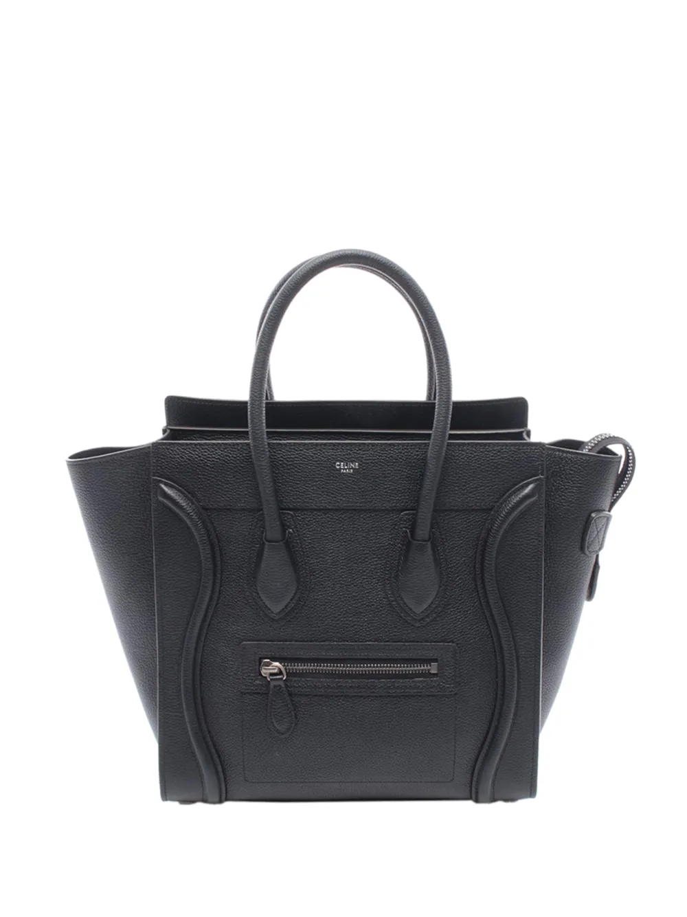 Celine Pre-Owned 2010-2026 Micro Leather Luggage tote bag – Black