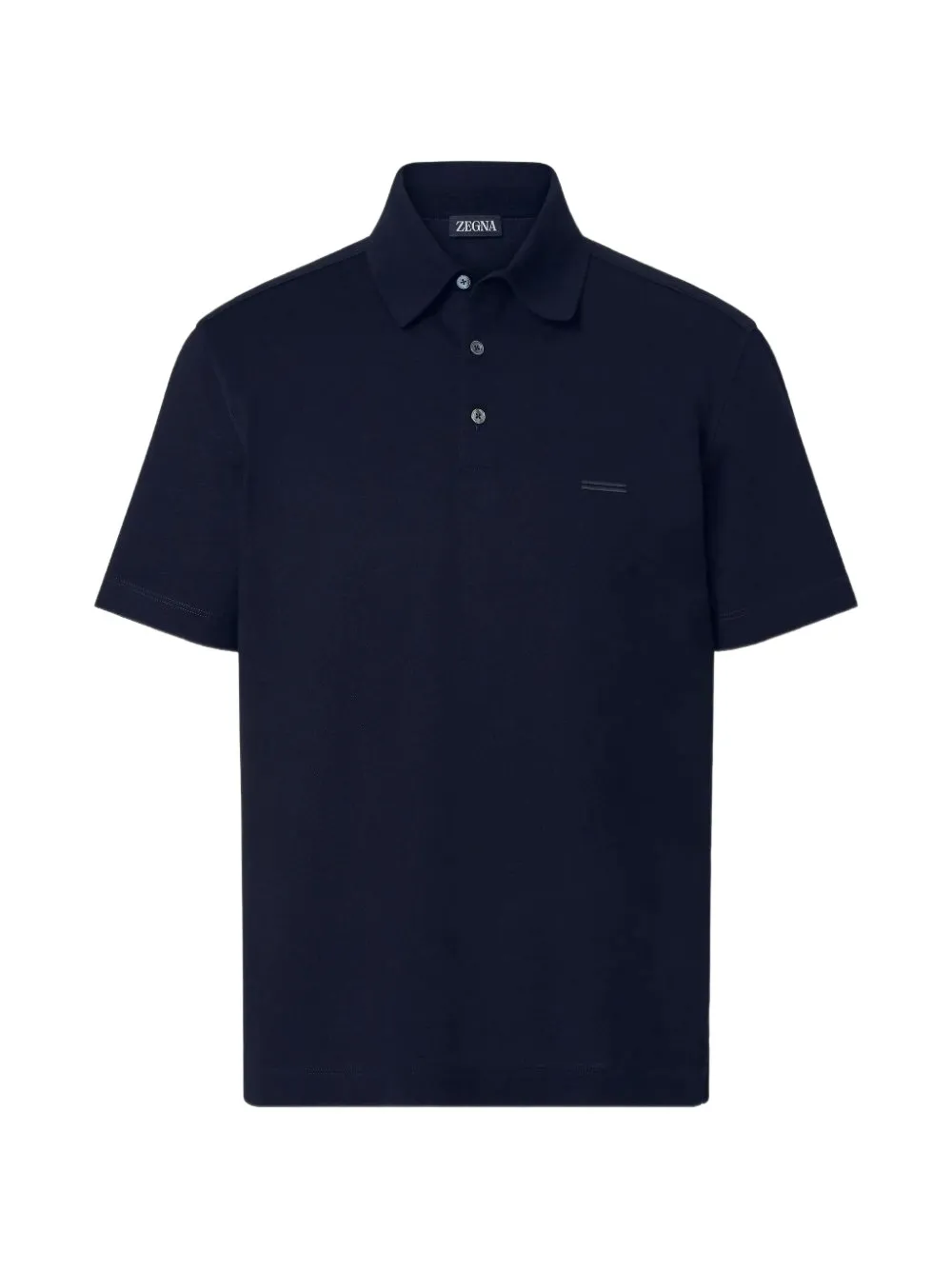 Zegna pique polo shirt - Blu