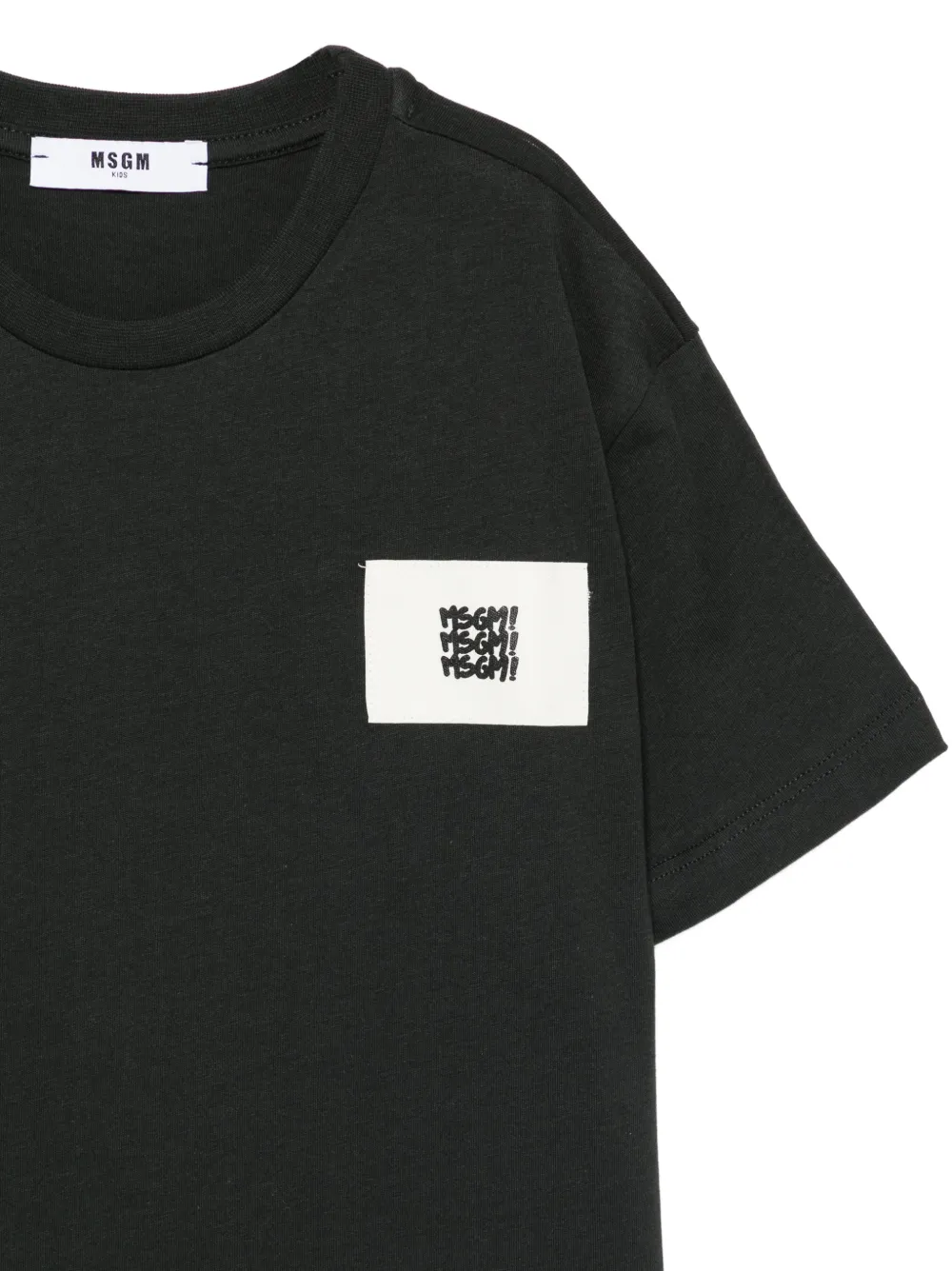 MSGM Kids T-shirt met applicatie Zwart