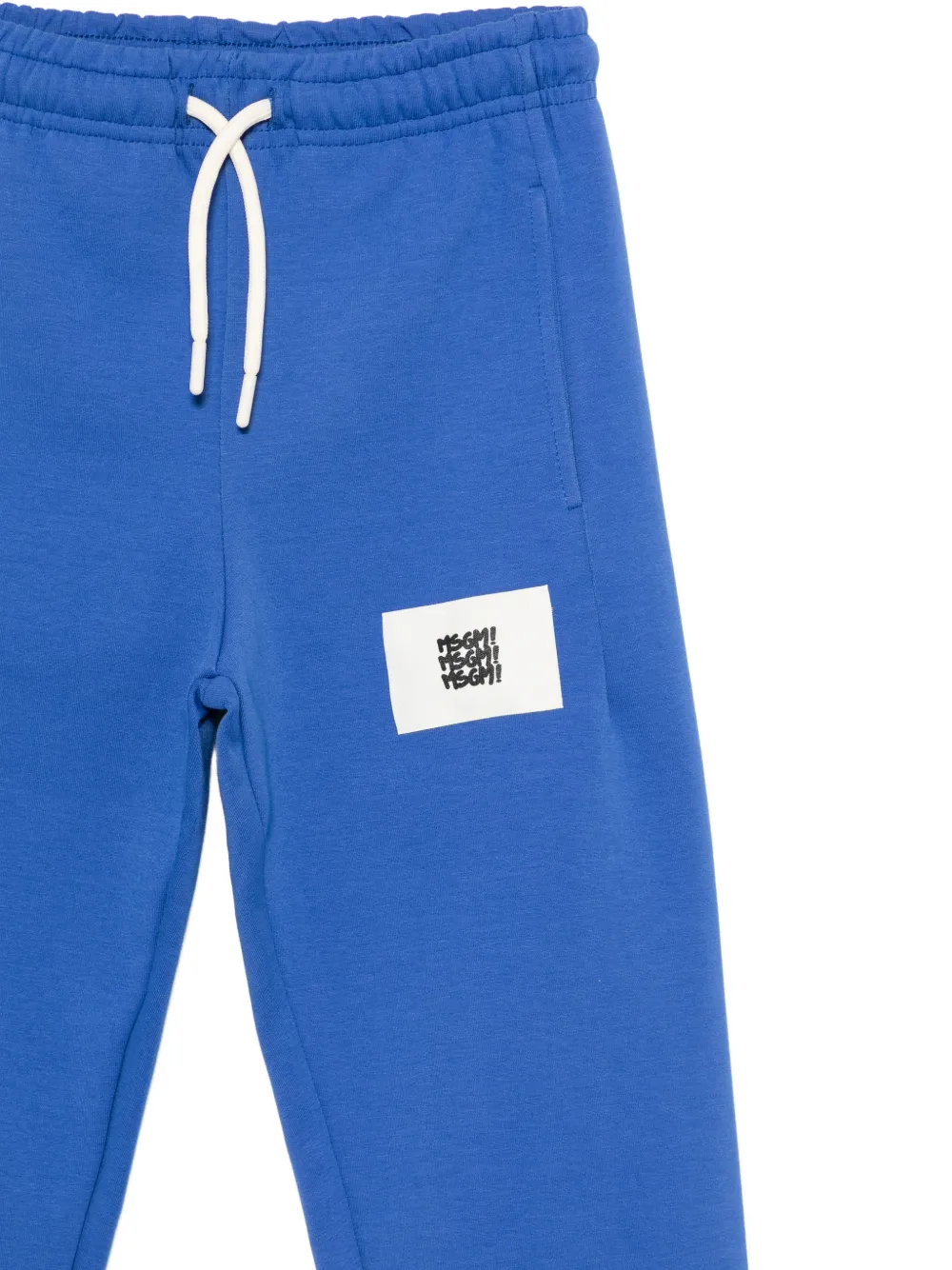 MSGM Kids Broek met patch Blauw