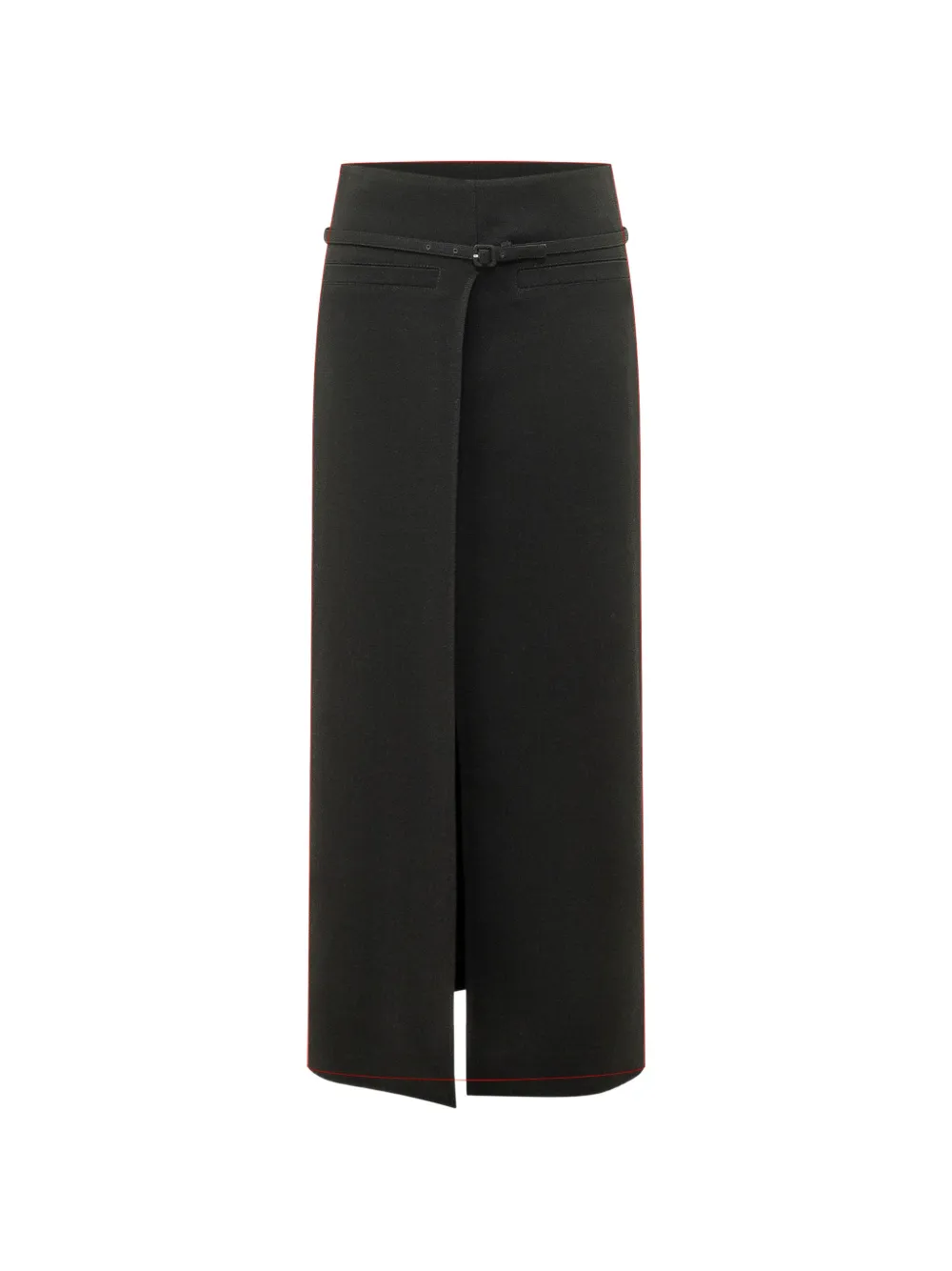 Courrèges belted skirt - Nero